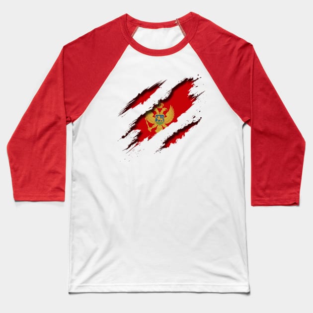 Montenegro Shredding Baseball T-Shirt by blackcheetah